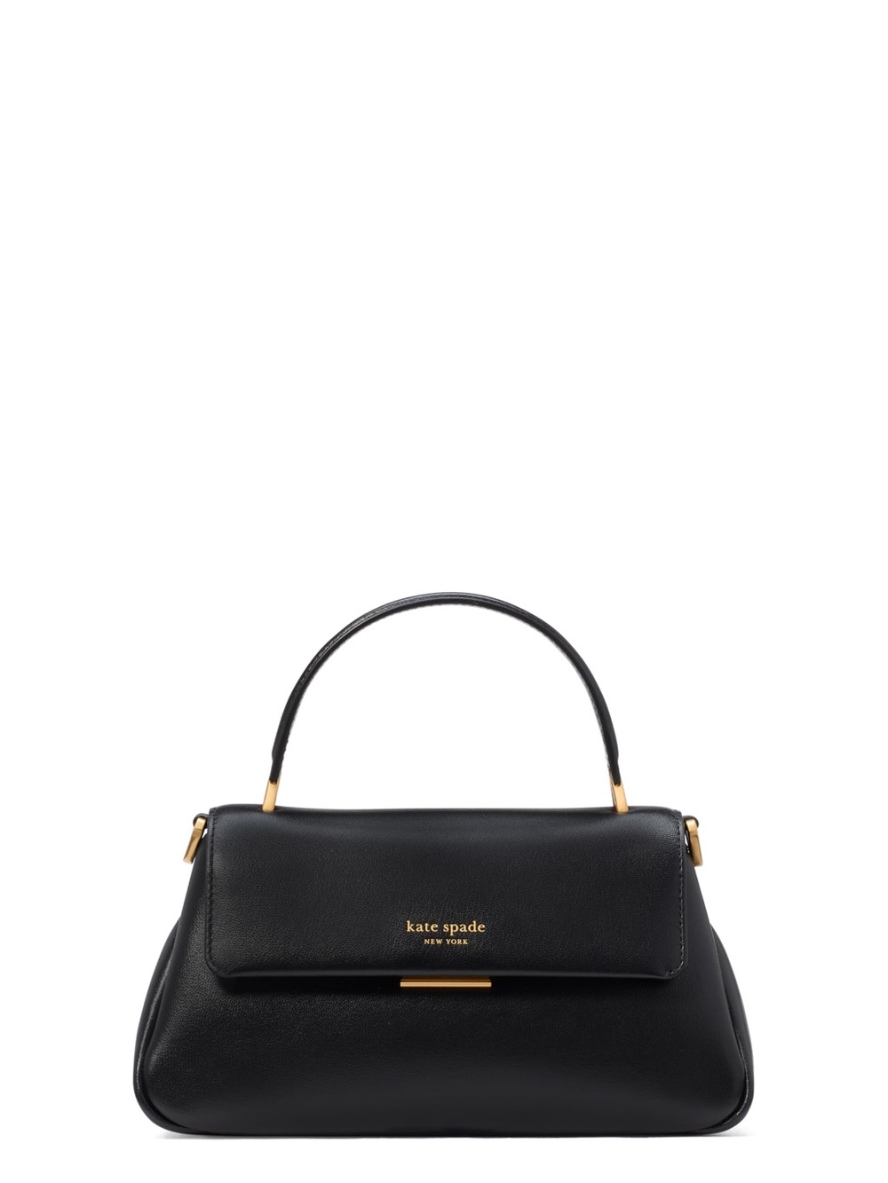 kate spade new york Grace Fine Leather Small Top Handle Bag, Black